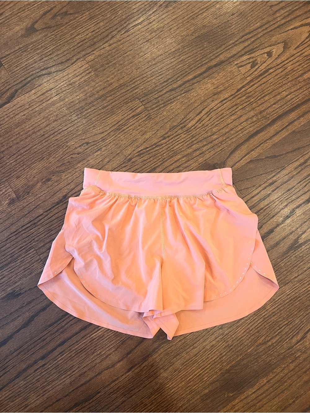 Lulu lemon running shorts- Women's Athletic Orange sorbet